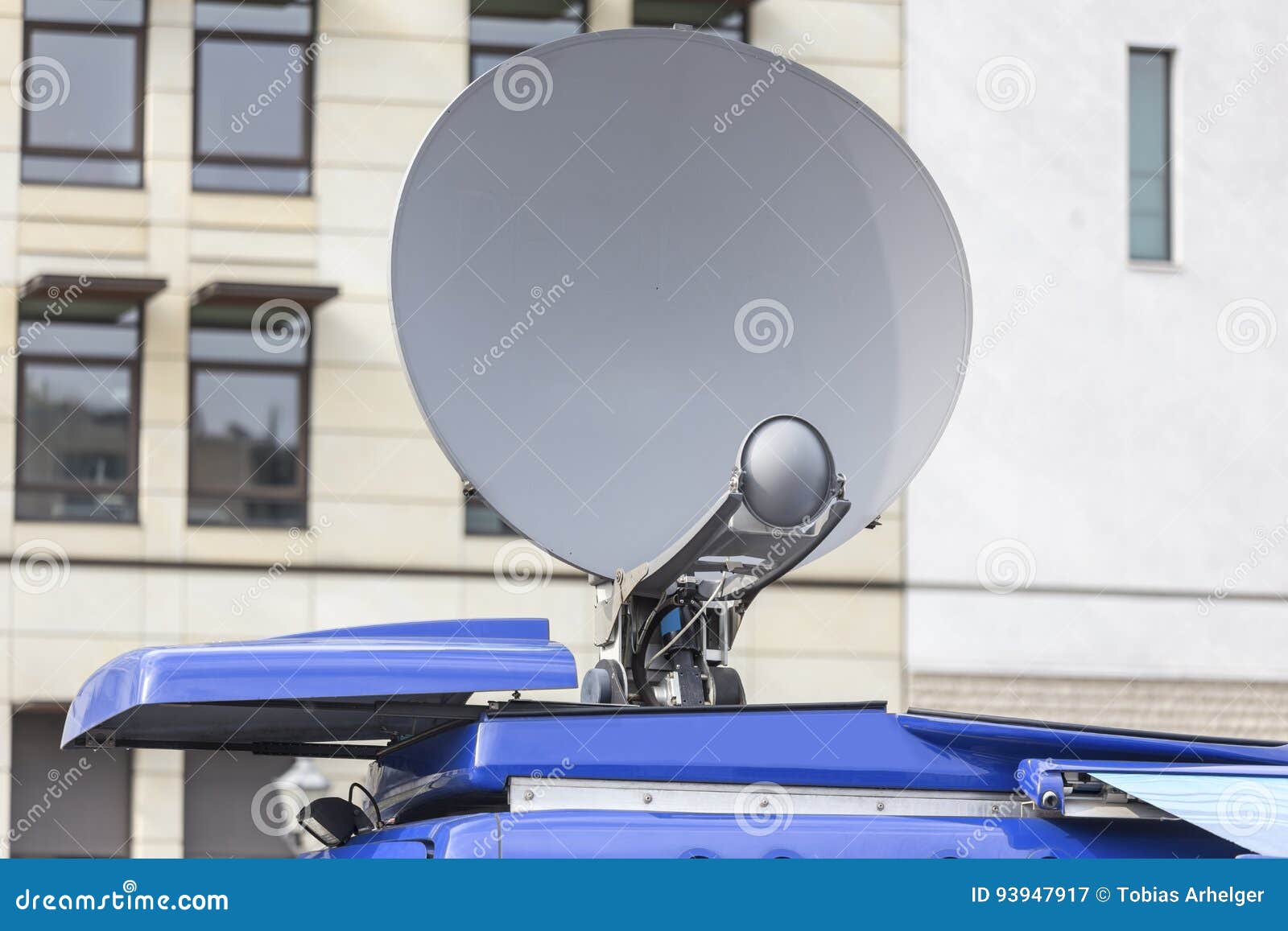 Tv transmission van stock image. Image of electronic 93947917