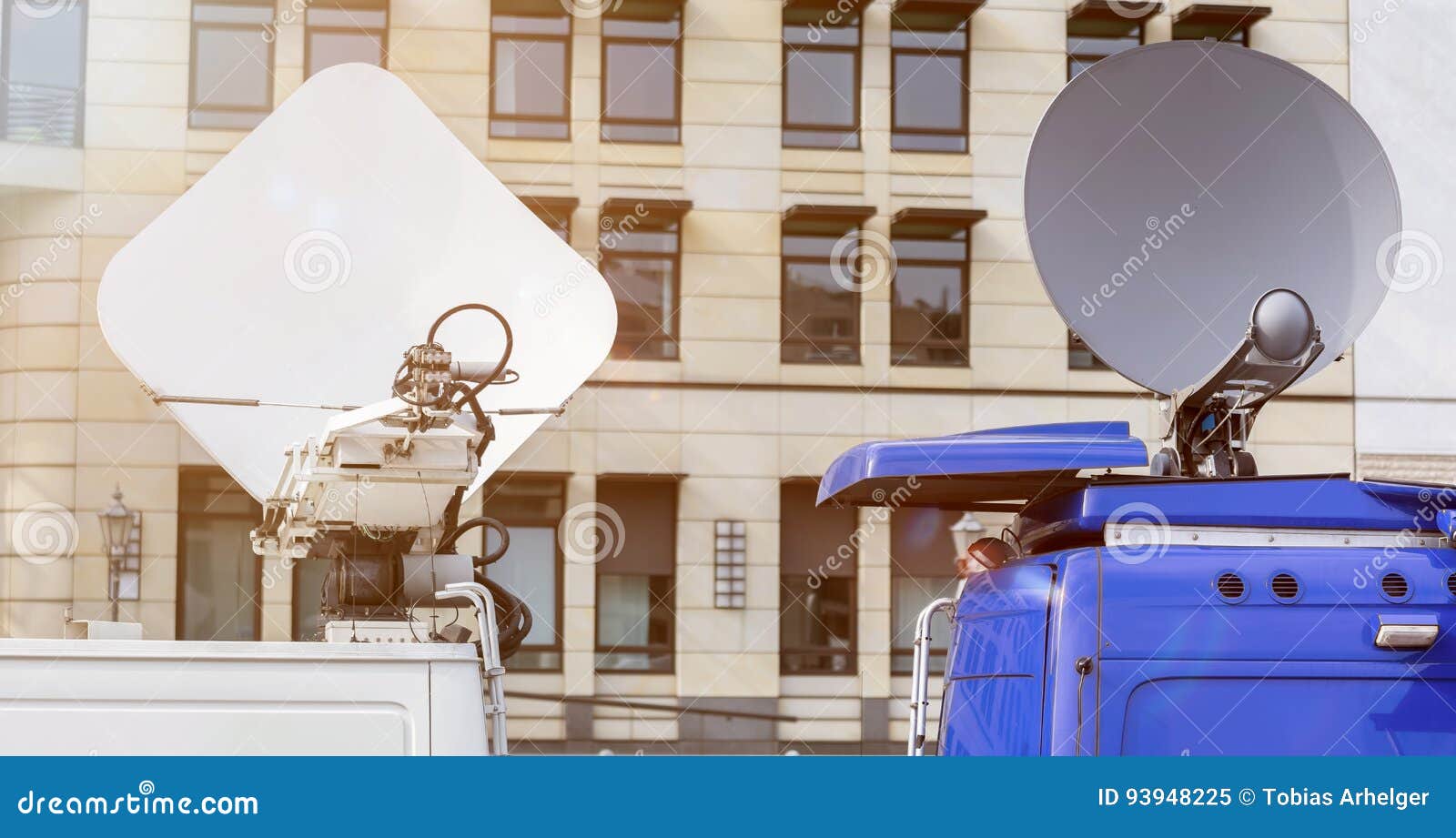Tv transmission van stock image. Image of satellite, digital 93948225