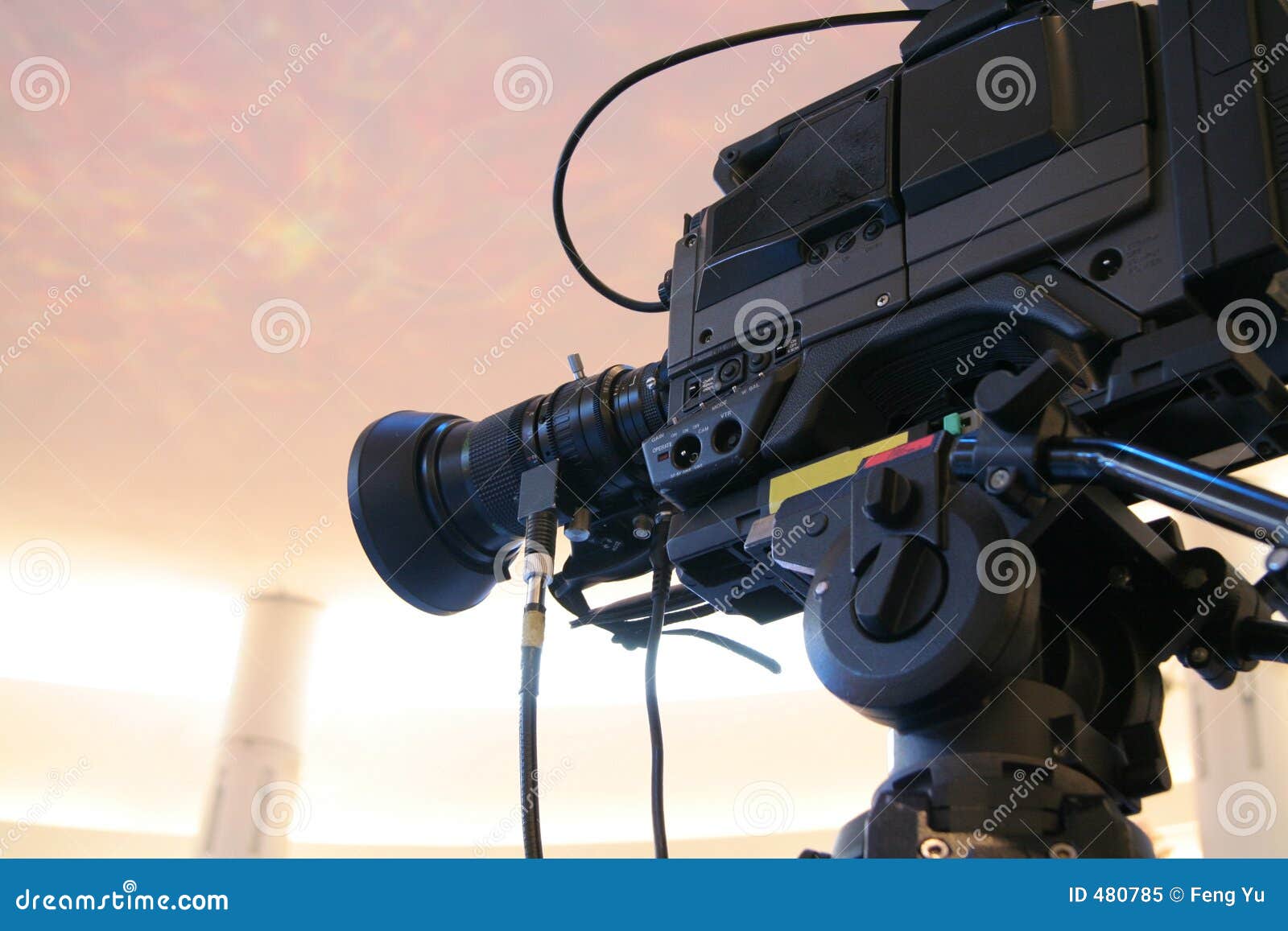 Tv video camera stock image. Image of medium, event, video 480785