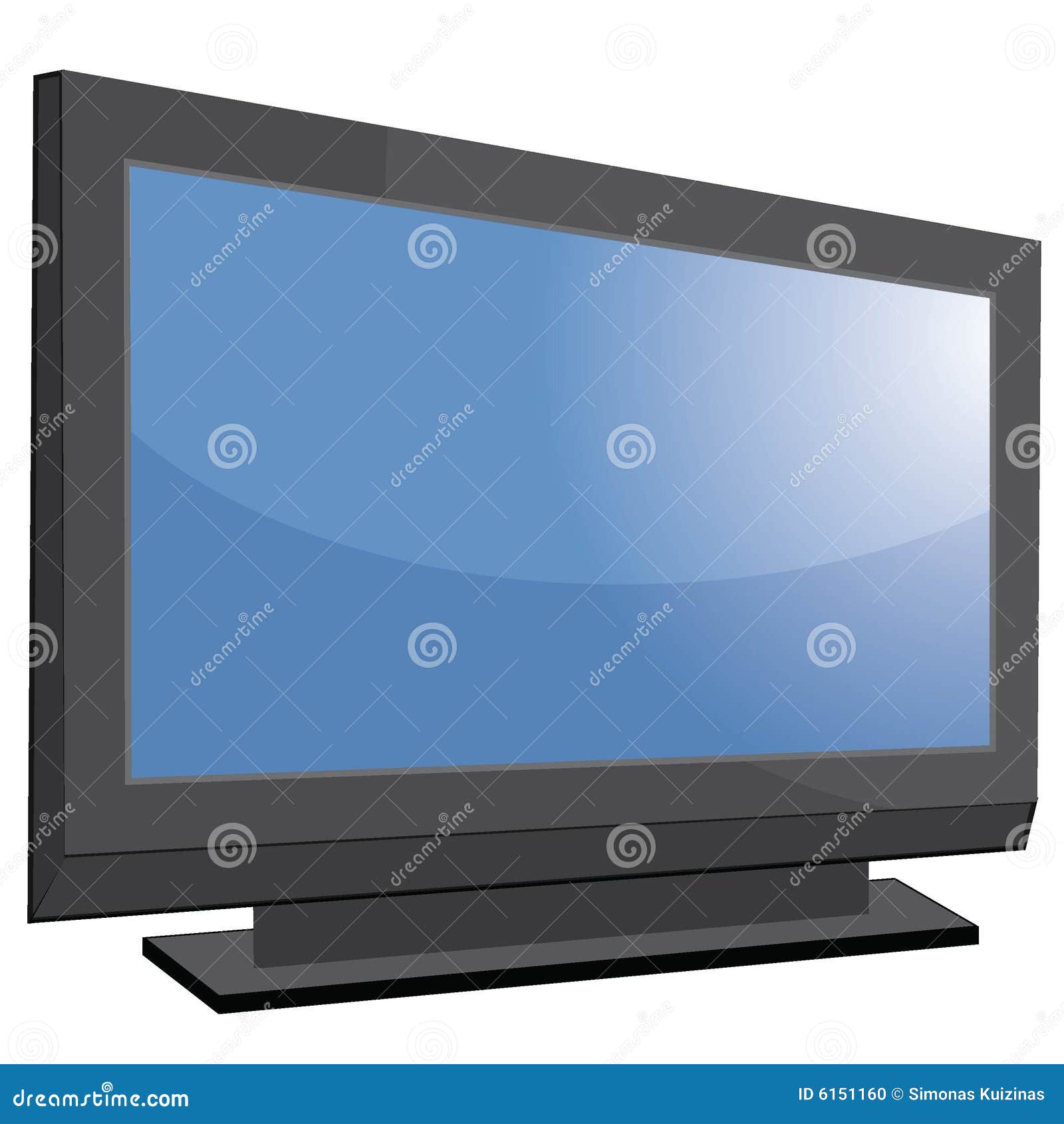 TVAD. Imagen de mirada agradable de la TV con la pantalla grande