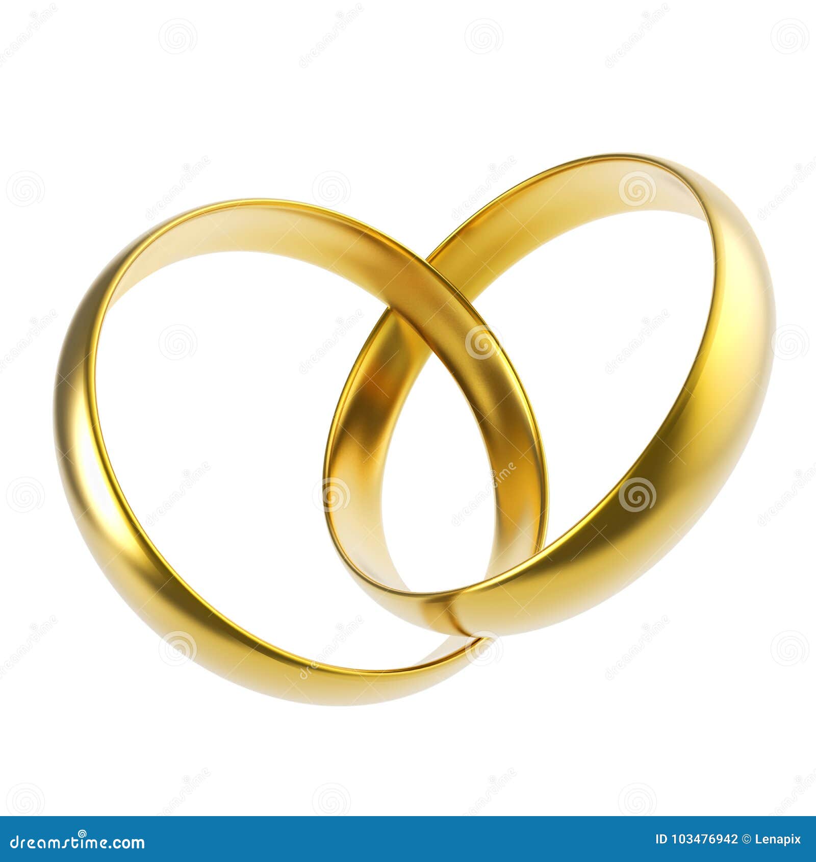 filosoof Omringd Afwijzen Twee Gouden Ringen in De Vorm Van Hart Stock Illustratie - Illustration of  achtergrond, goud: 103476942