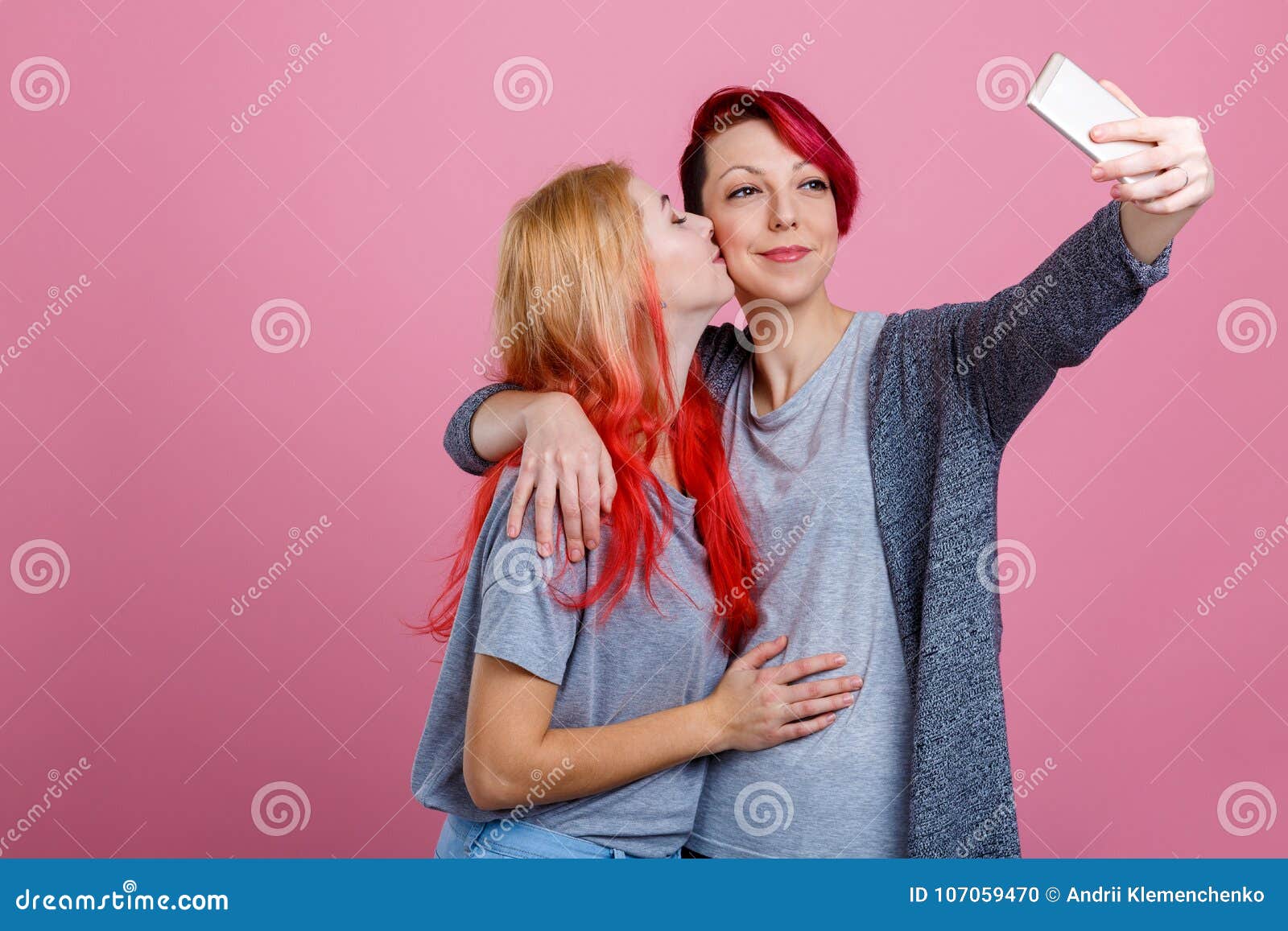 Mobiele lesbische video