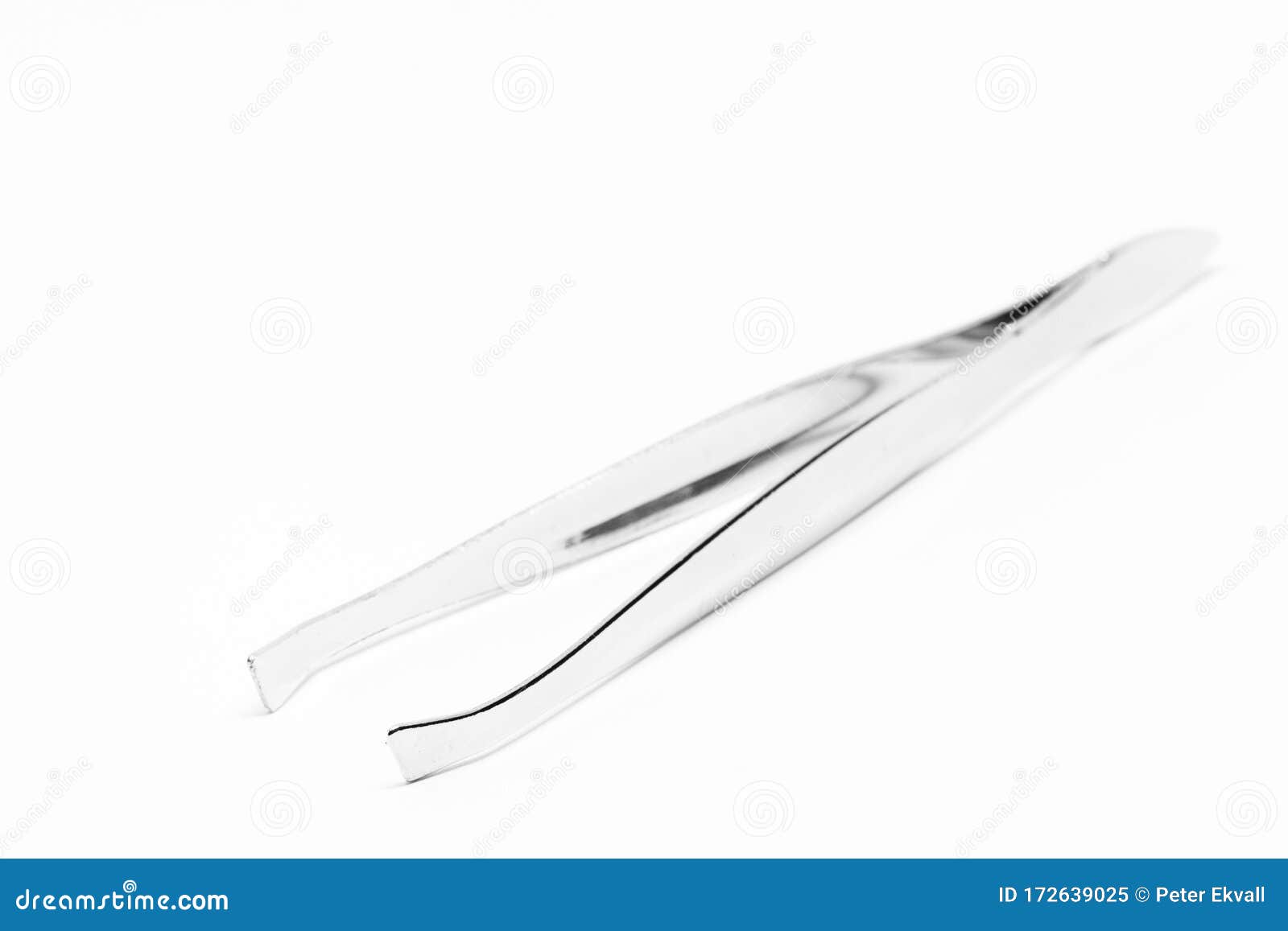 Tweezers on White Background at My Studio Stock Image - Image of