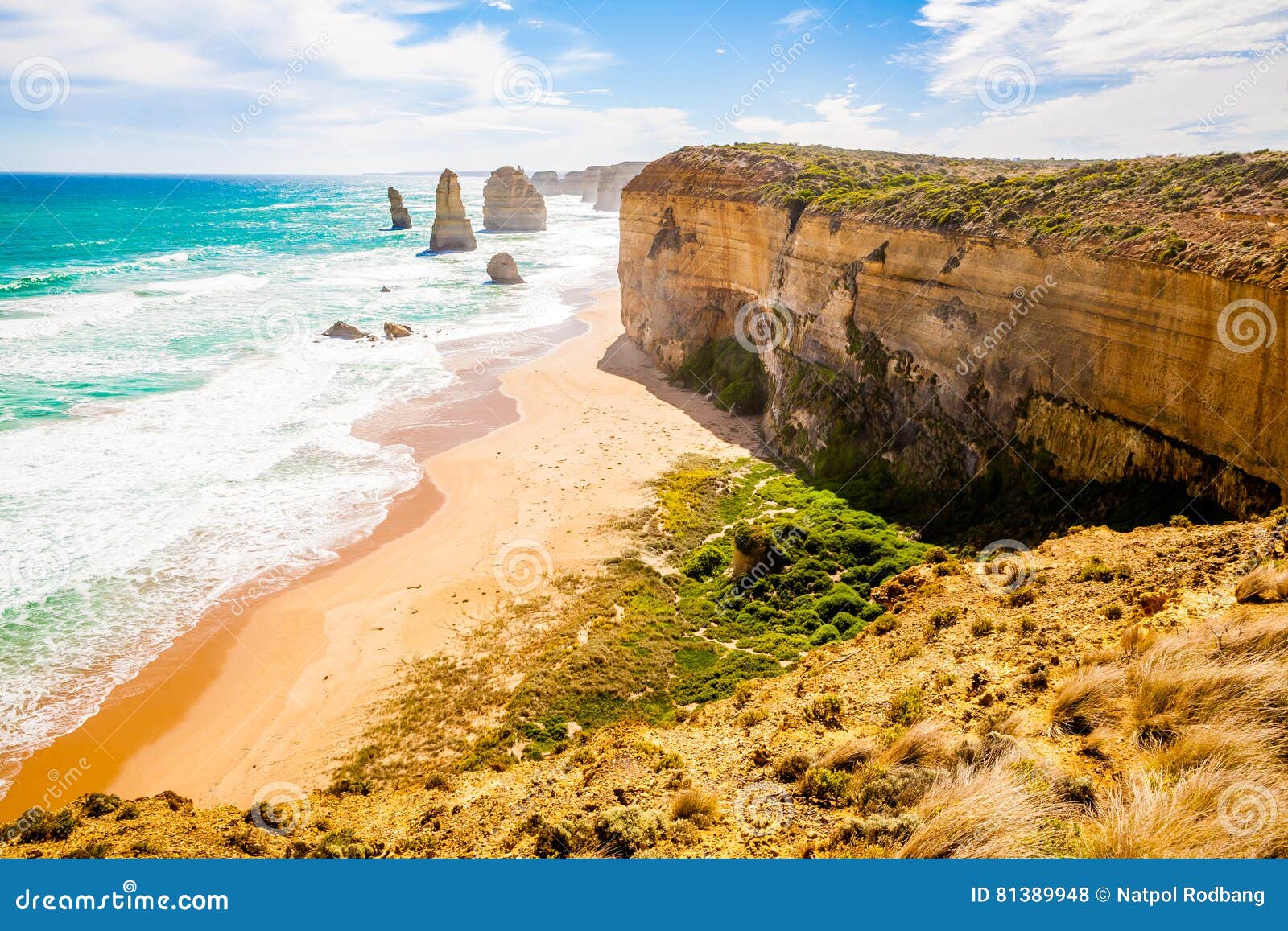 Melbourne Twelve Apostles - Sign Of Erosion Stock Image | CartoonDealer ...