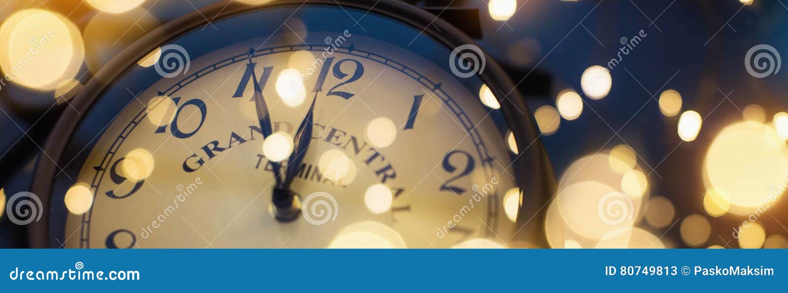 Twelve O`Clock on New Year`s Eve Stock Image Image of celebration
