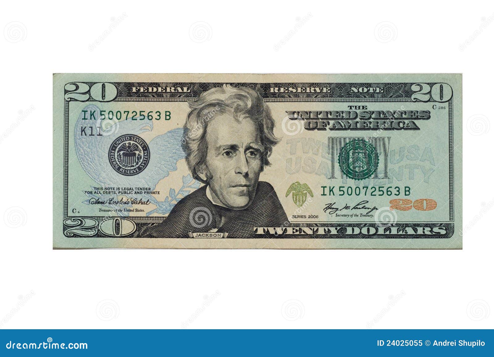 twenty dollar banknote