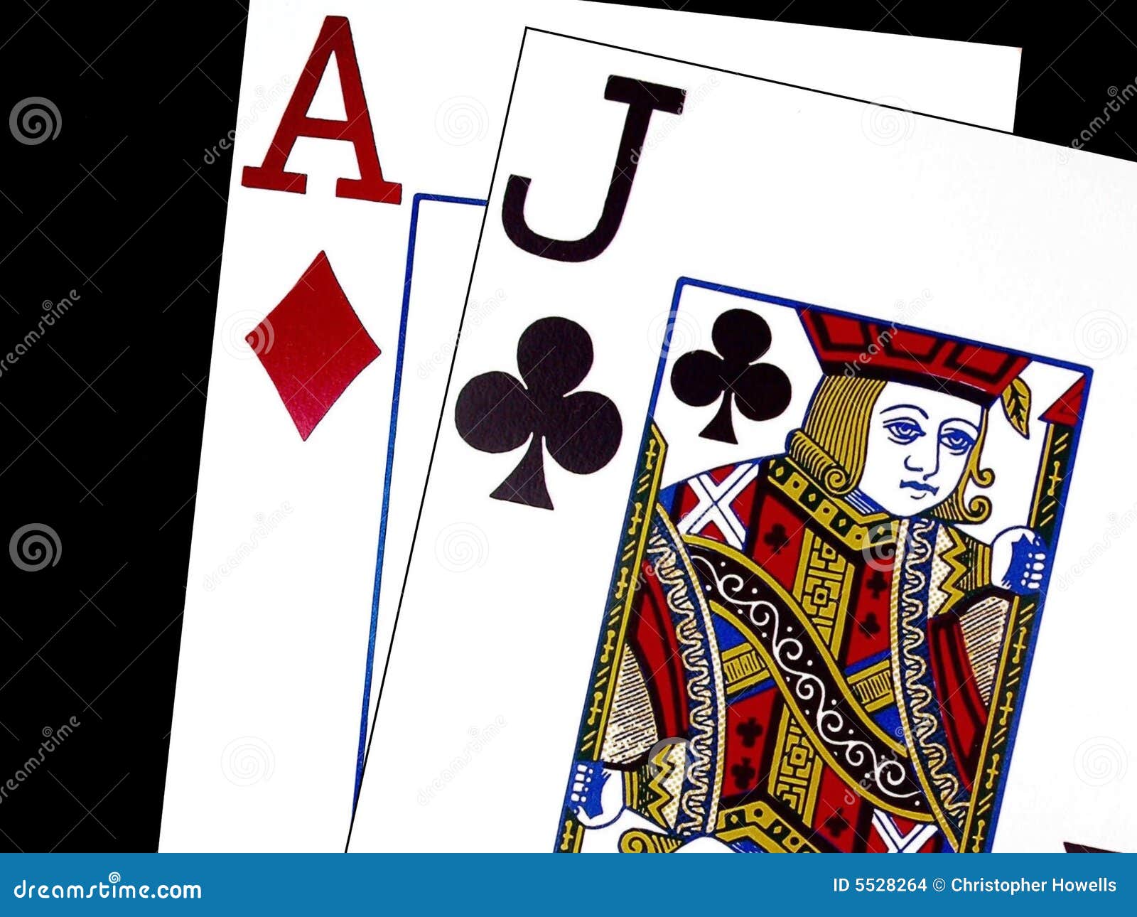Twenty One in Blackjack stock photo. Image of card, clubs 5528264