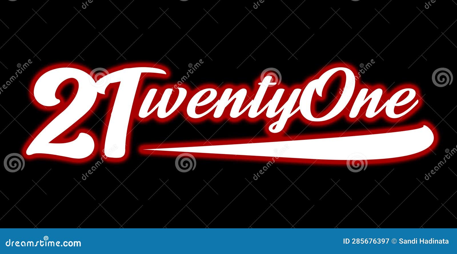 twentyone logo writing