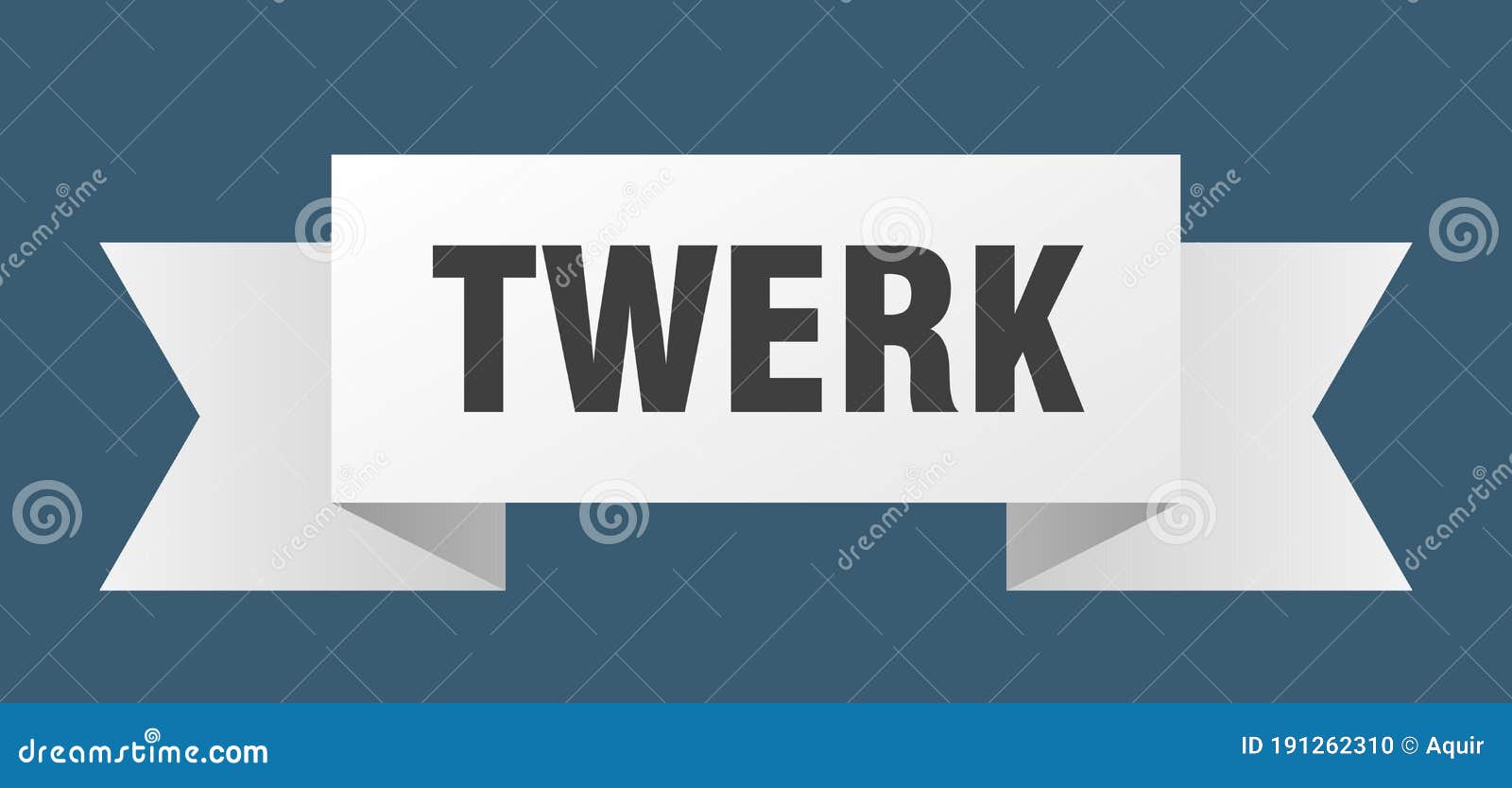 Twerk Banner. Twerk Ribbon Label Sign Set Vector Illustration 211009748