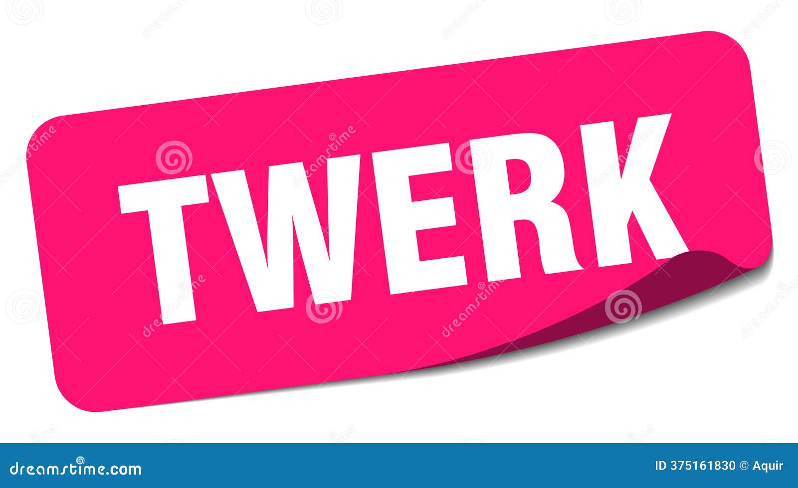 Twerk Sticker. Twerk Label Vector Illustration | CartoonDealer.com #352593844