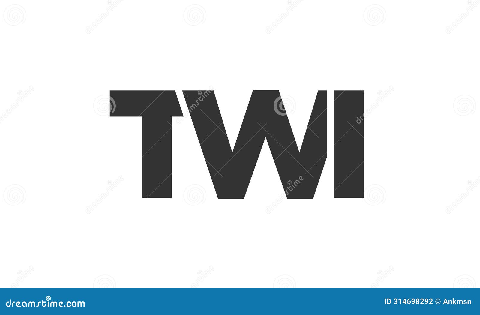 twi logo  template with strong and modern bold text. initial based  logotype featuring simple and minimal typography.