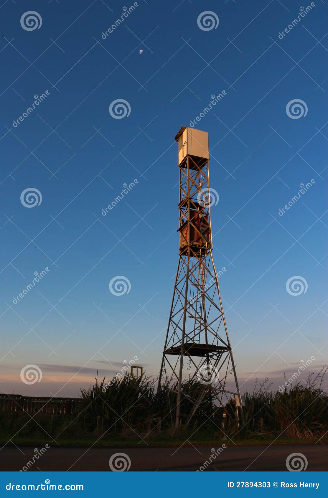 Twilight Tower stock image. Image of lookout, twilight 27894303