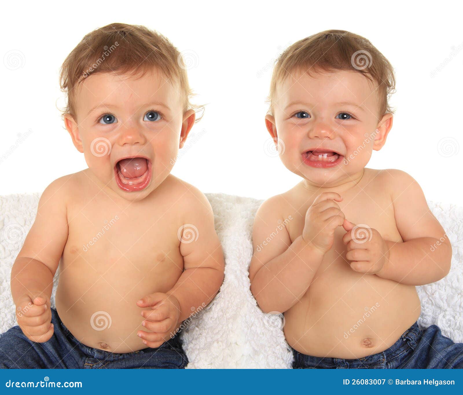 Twin Baby Boys. Royalty Free Stock Photography - Image: 26083007
