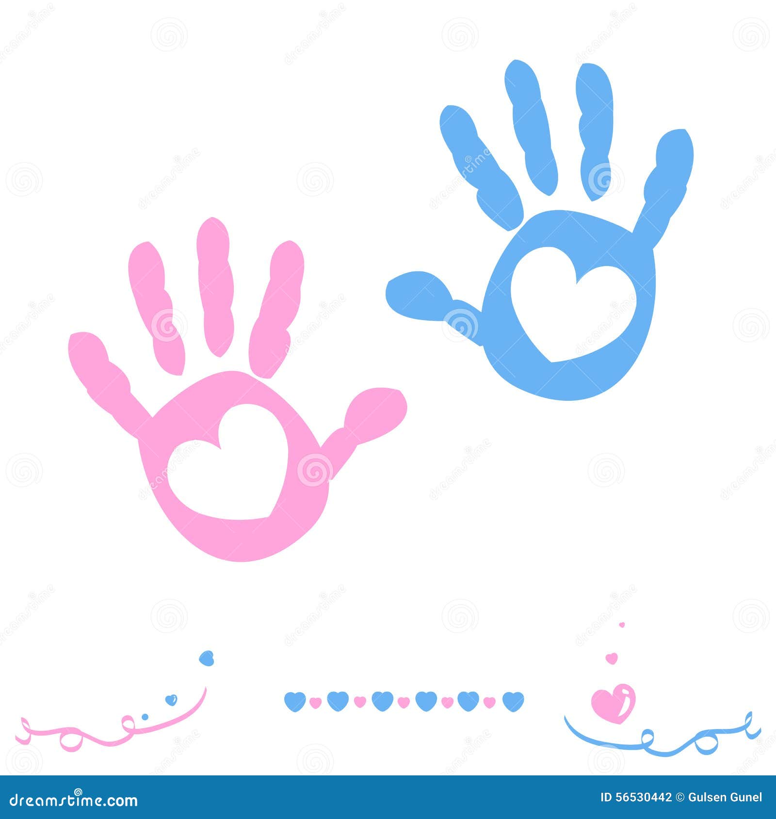 Download Twin Baby Girl And Boy Hand Prints Arrival Greeting Card ...