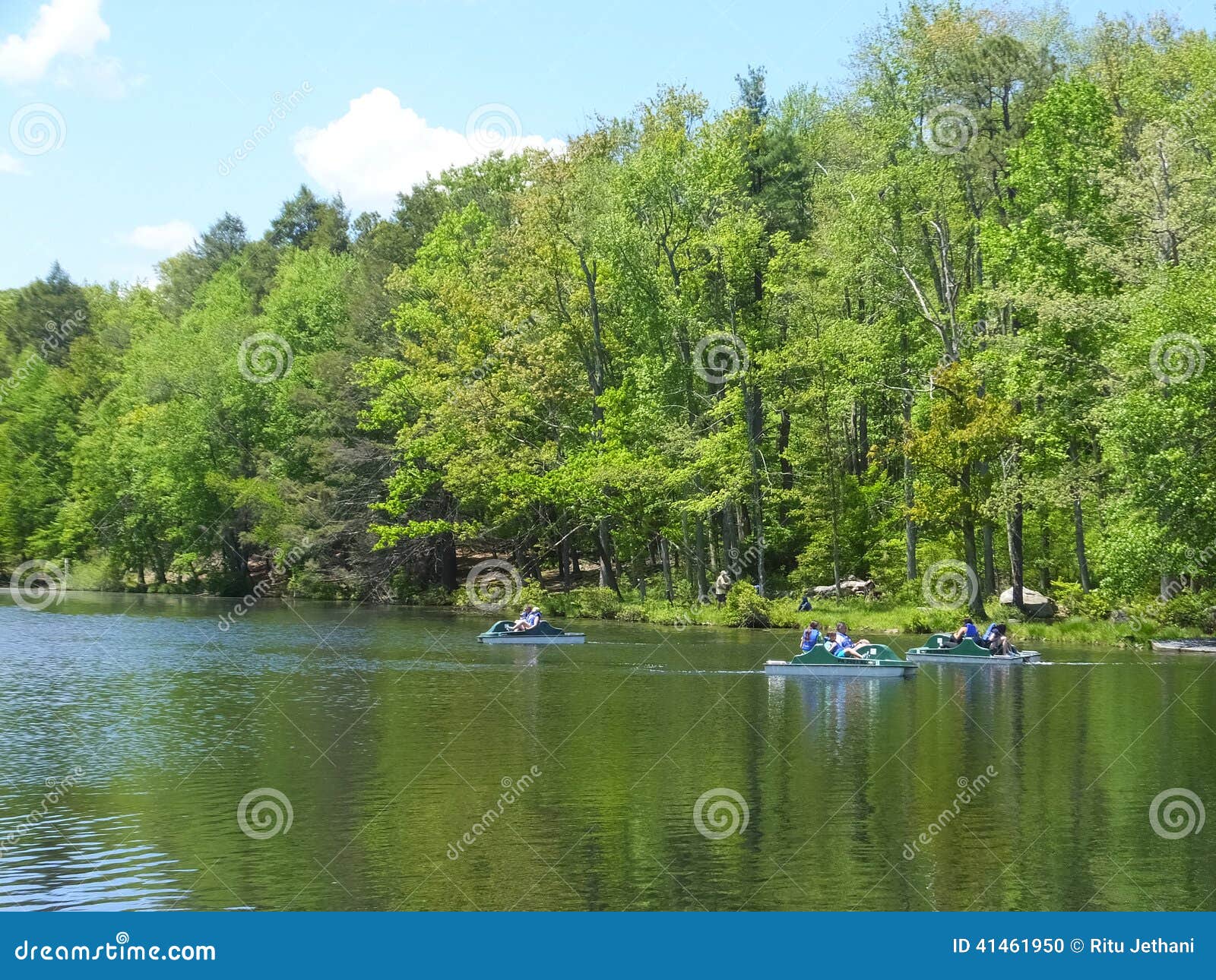 Twin Lakes at Bushkill Falls at Poconos, Pennsylvania Stock Photo