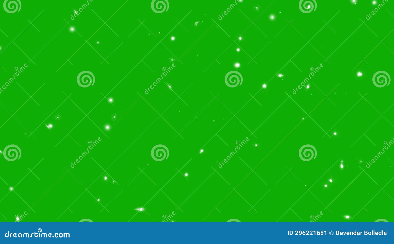 Twinkling Glitter Sparkles Motion Graphics with Green Screen Background