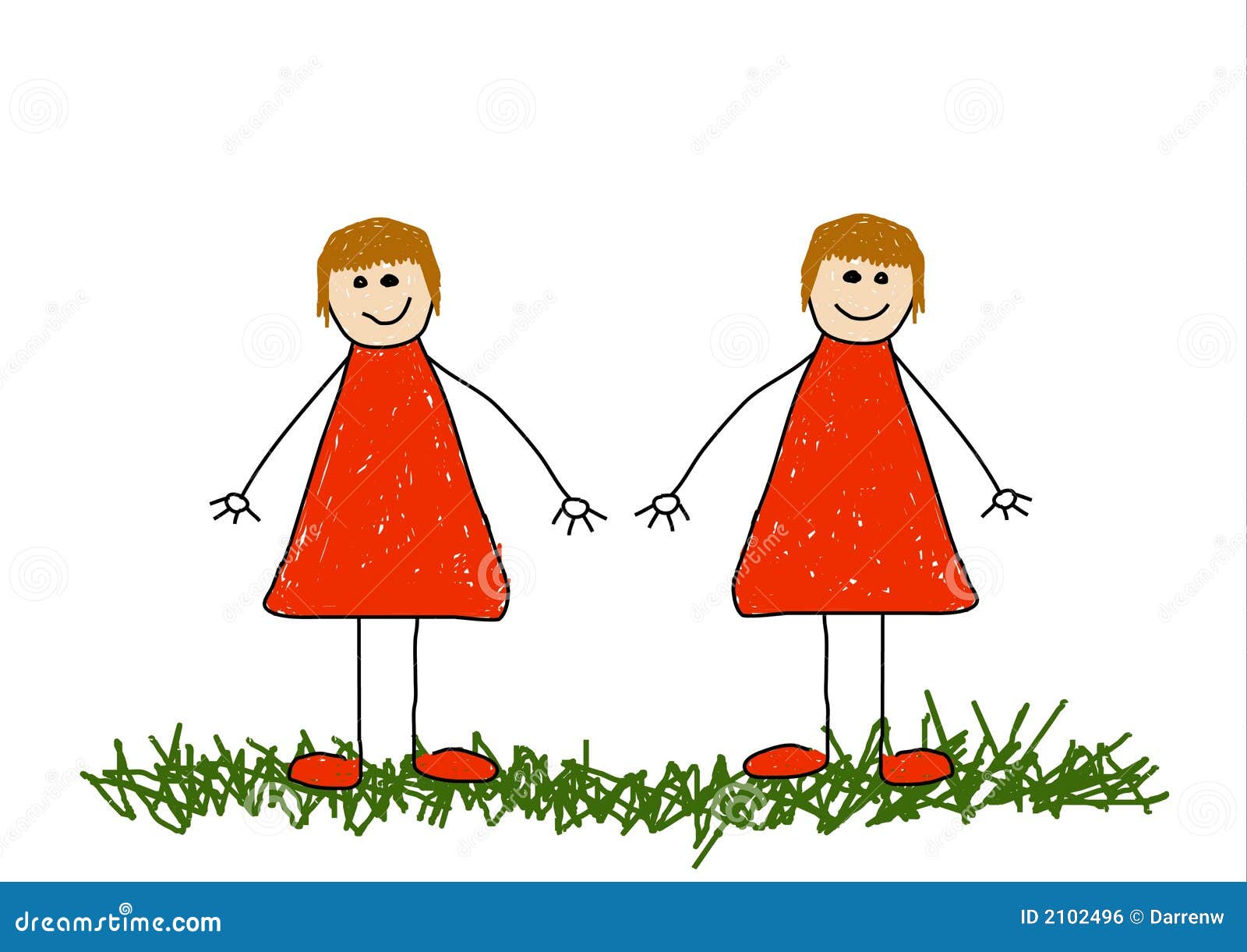 Twins RoyaltyFree Illustration 2102496