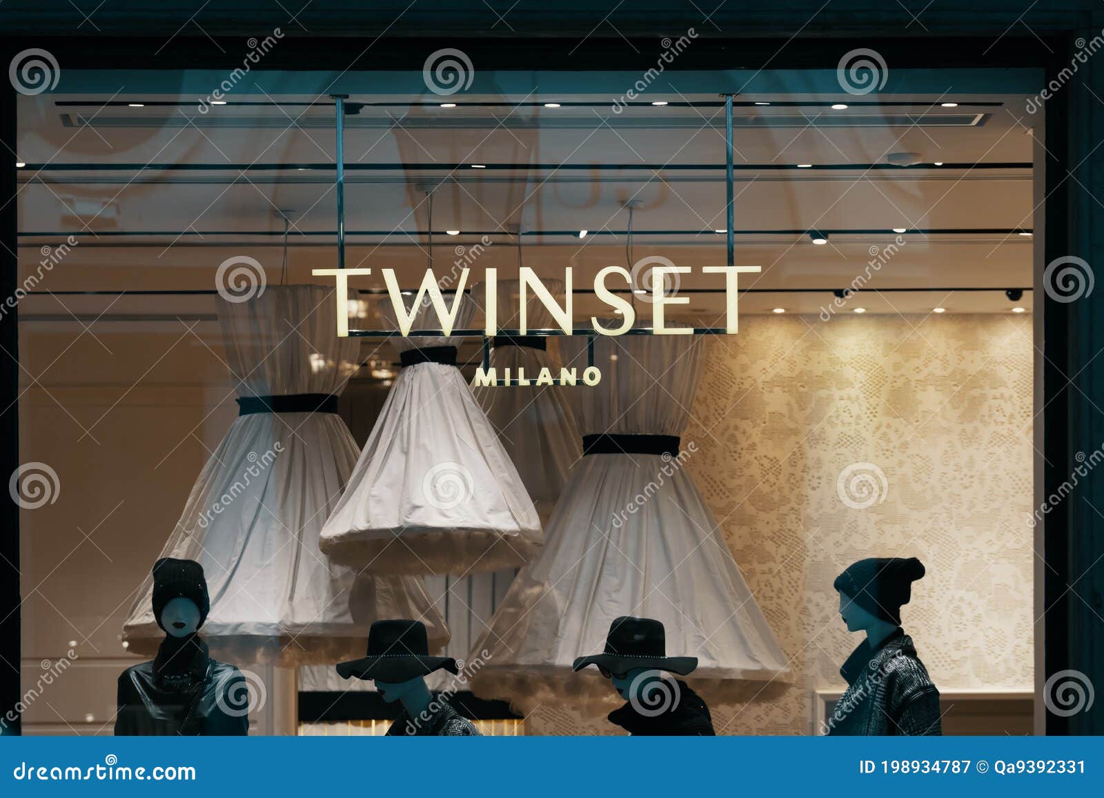 Twinset Milano Logo and Showcase of the Shop. Bergamo, Italy - 29.12.2019  Editorial Photography - Image of logo, design: 198934787