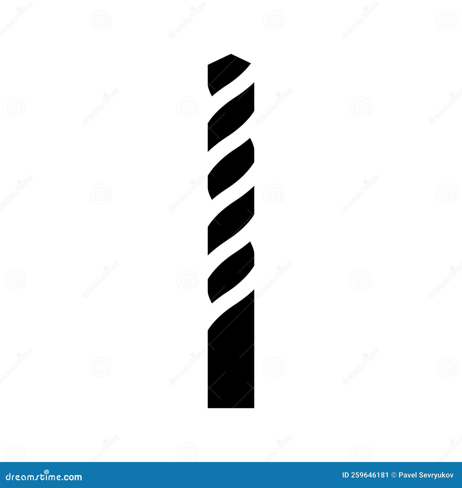 Twist Drill Bit Glyph Icon Vector Illustration Stock Illustration -  Illustration of repair, hand: 259646181