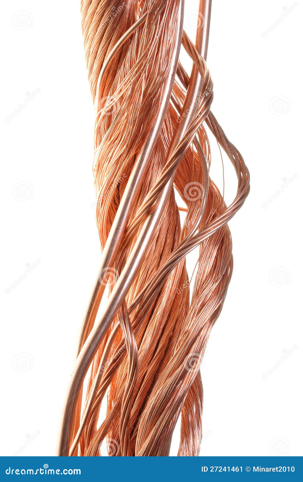 Twisted copper wires stock image. Image of sine, speed 27241461