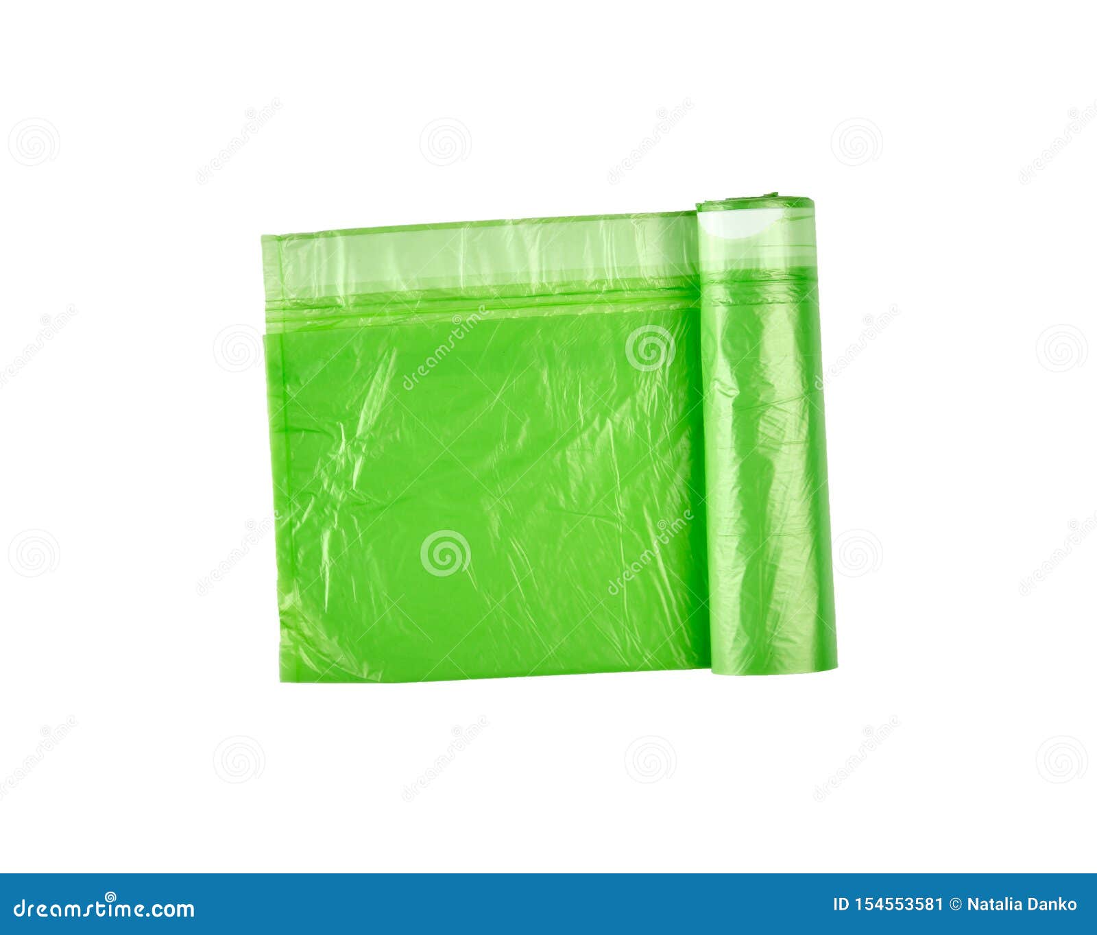 Twisted Green Plastic Bags for Bin Stock Image Image of plastic