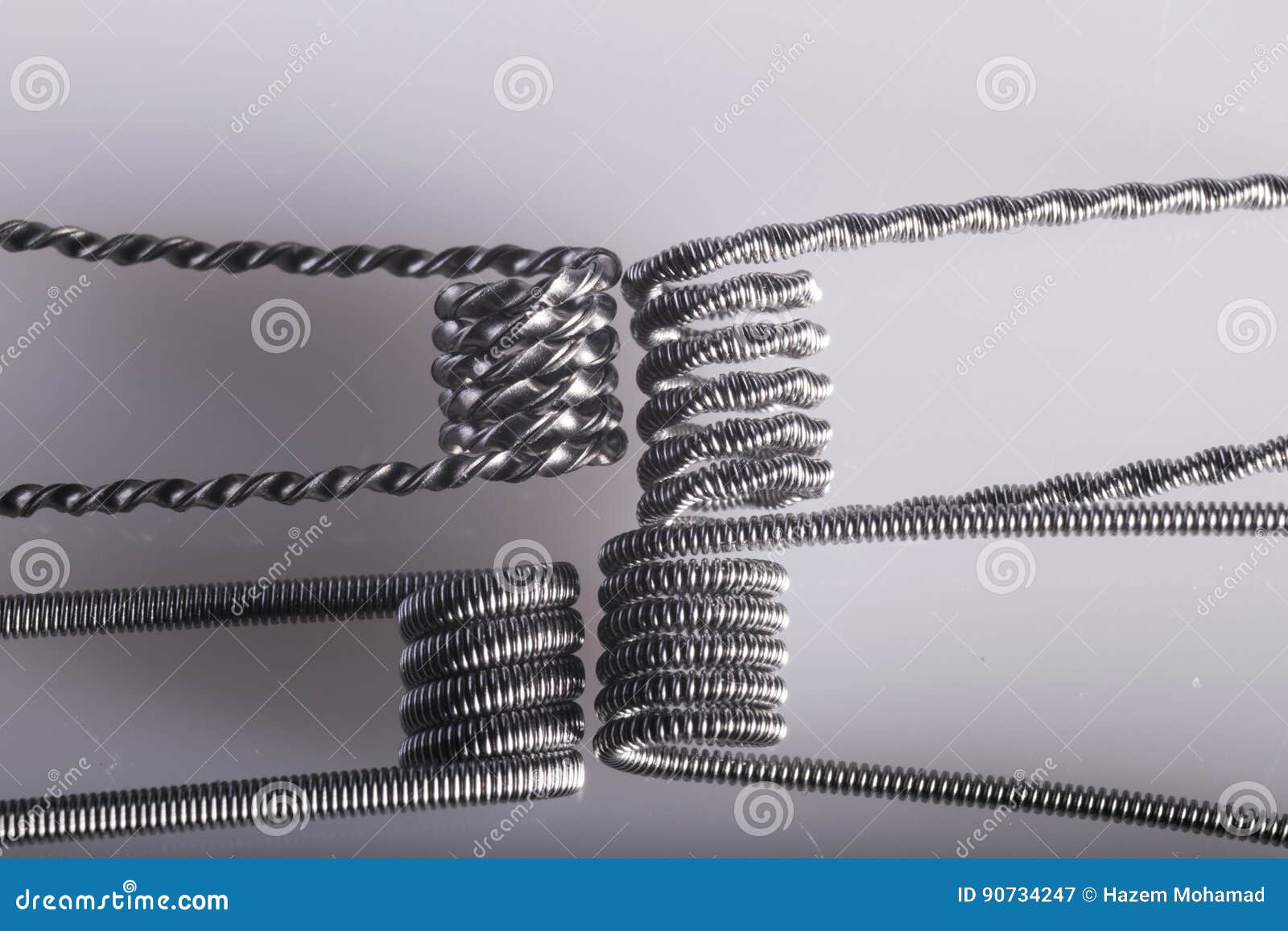 twisted multi strand vaping coils example.