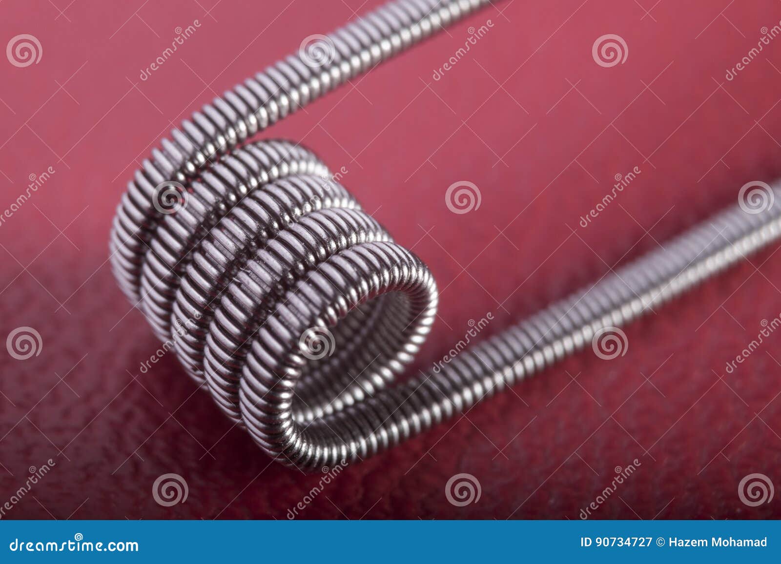 Twisted Multi Strand Vaping Coils Example. Stock Image Image of