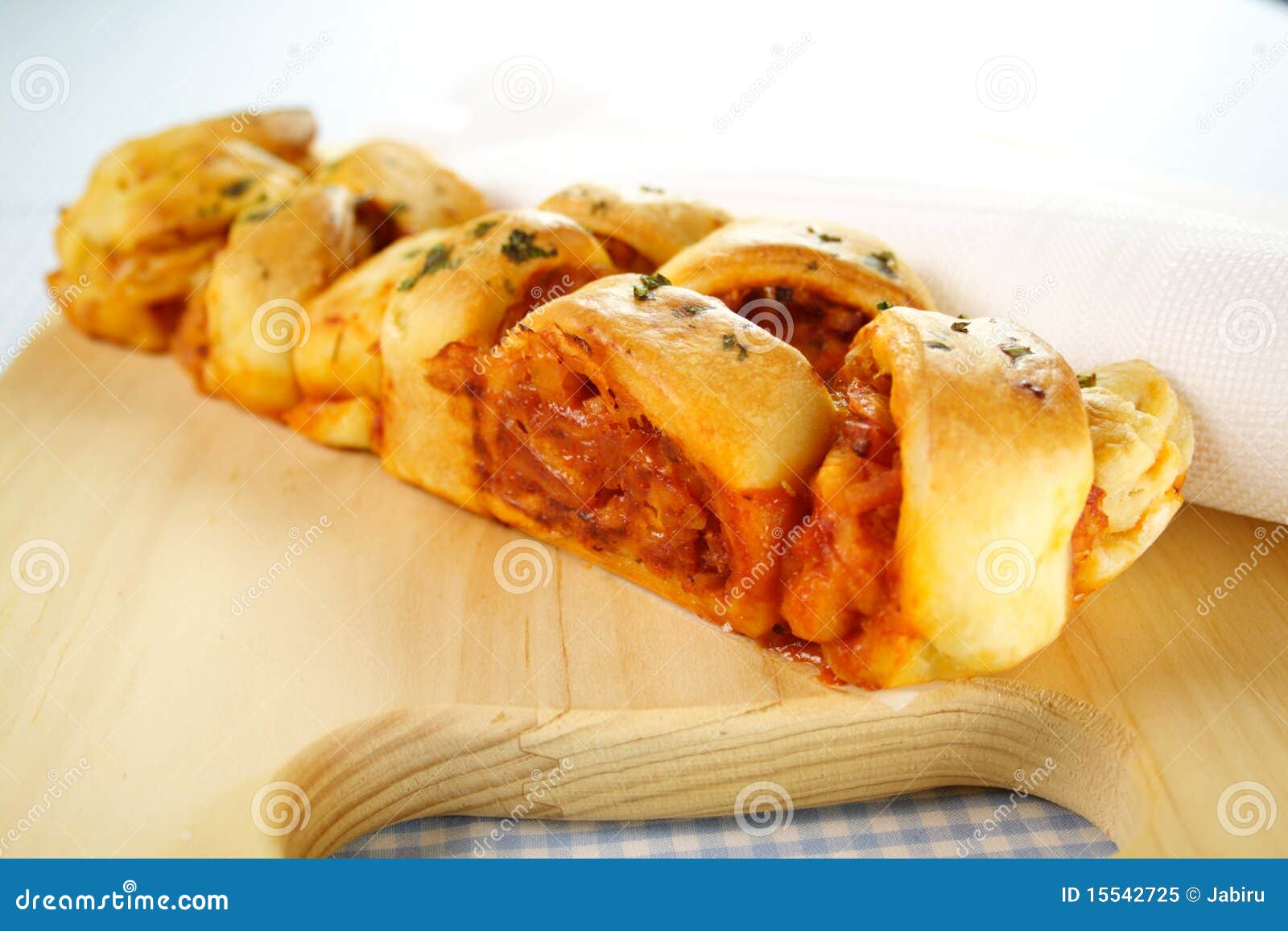 Twisted Savory Loaf stock image. Image of gourmet, napkin 15542725