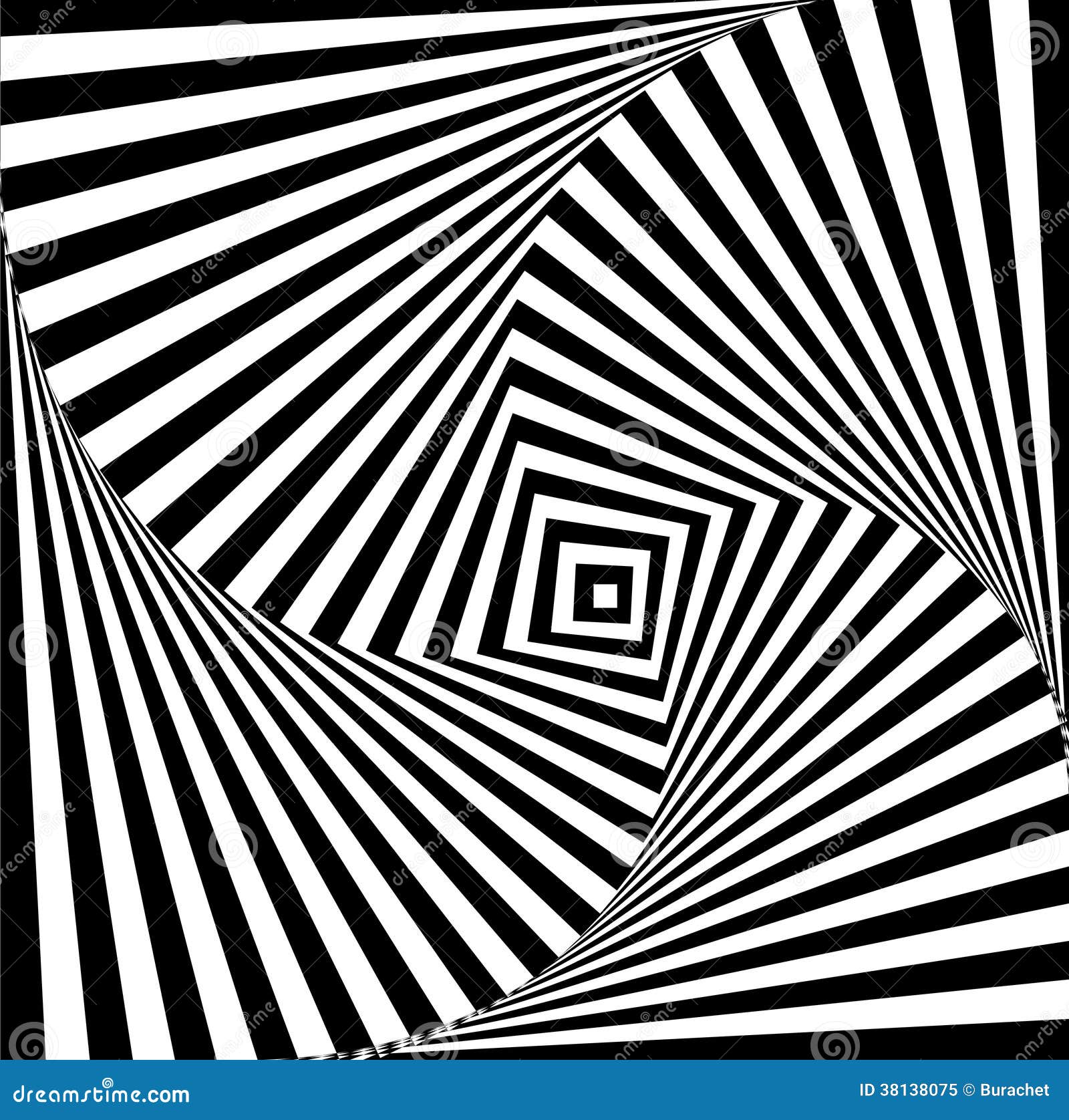 twisted square pattern black white 38138075