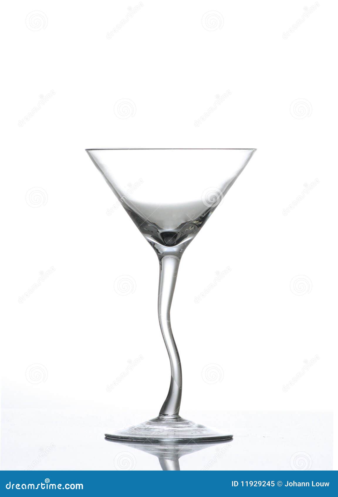 Twisted Stem Martini Glass stock image. Image of stemware 11929245
