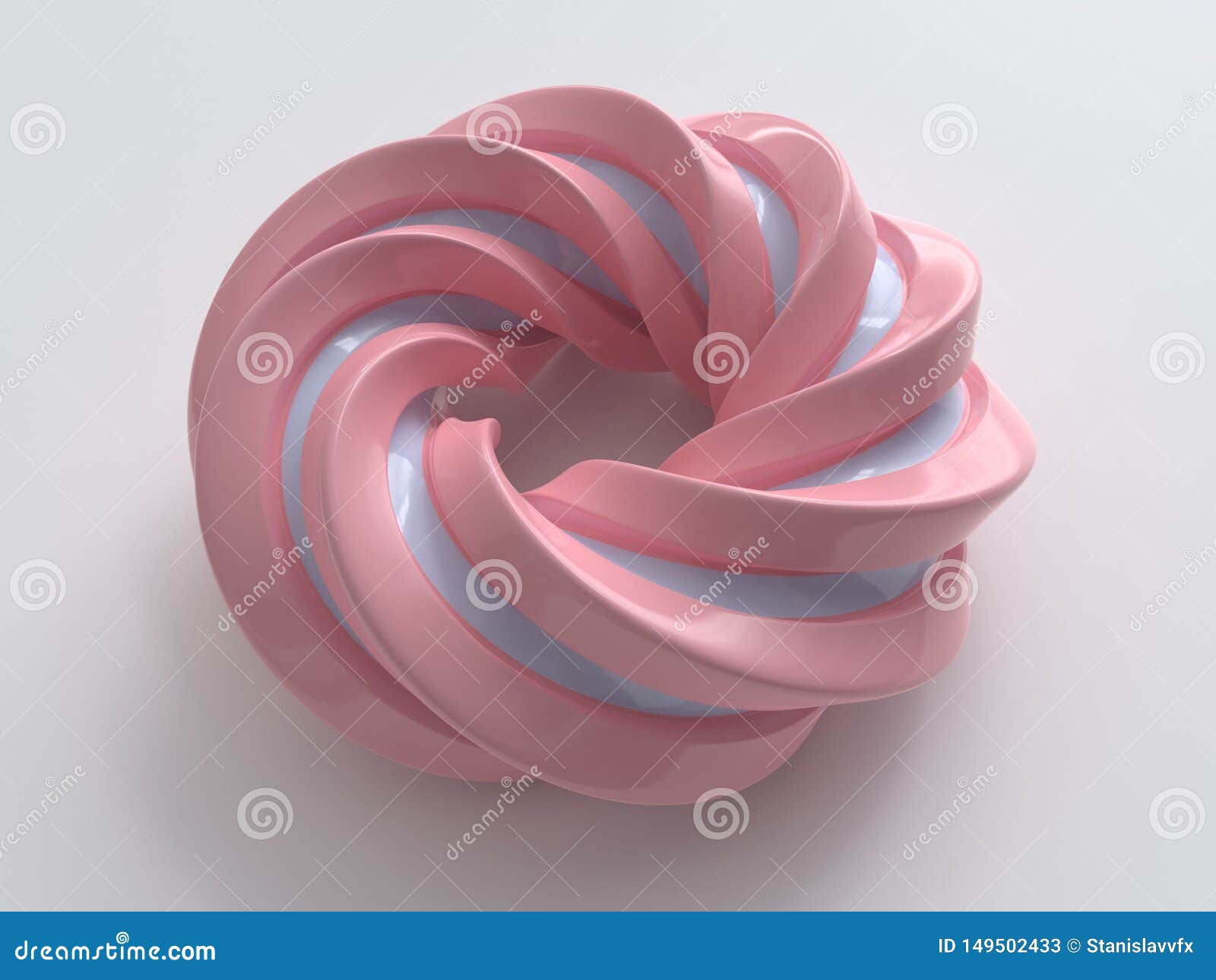 Twisted Torus. Geometric Shape Stock Image 149502433