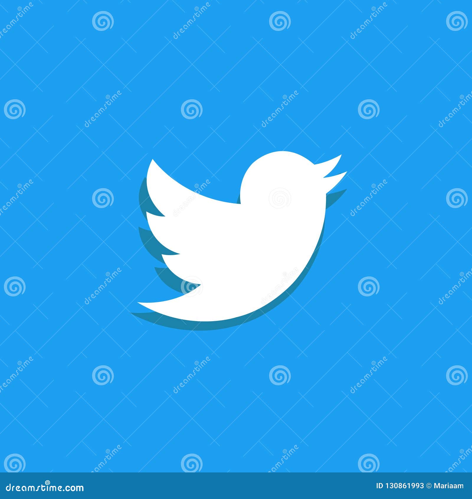 Twitter鸟商标在蓝色的平的设计社会媒体和网络连接编辑类库存照片 插画包括有 Twitter鸟商标在蓝色的平的设计社会媒体和网络连接编辑类库存照片 插画包括有