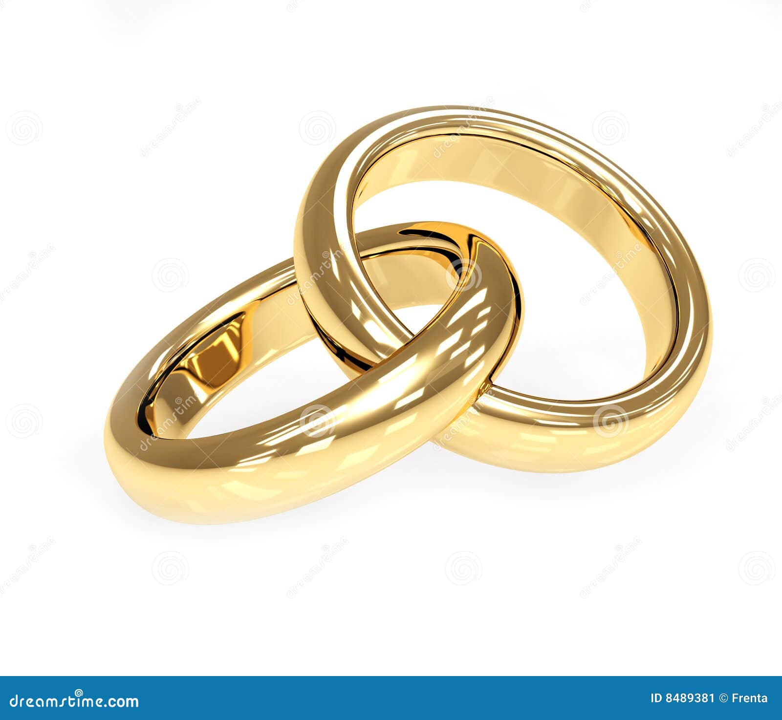 two 3d gold wedding ring stock illustration illustration of two ring