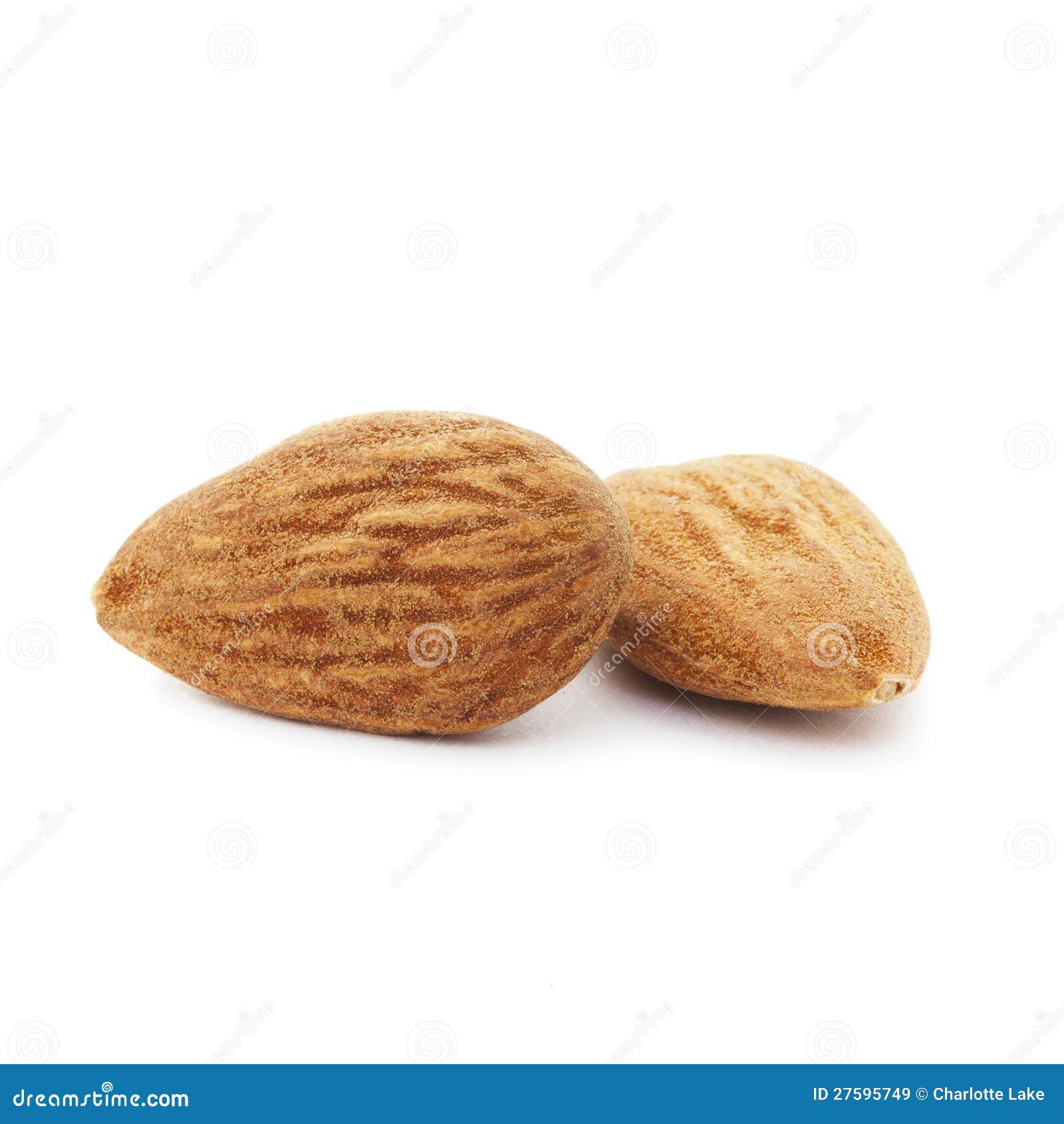 Two Almonds stock image. Image of hard, organic, nutrition 27595749