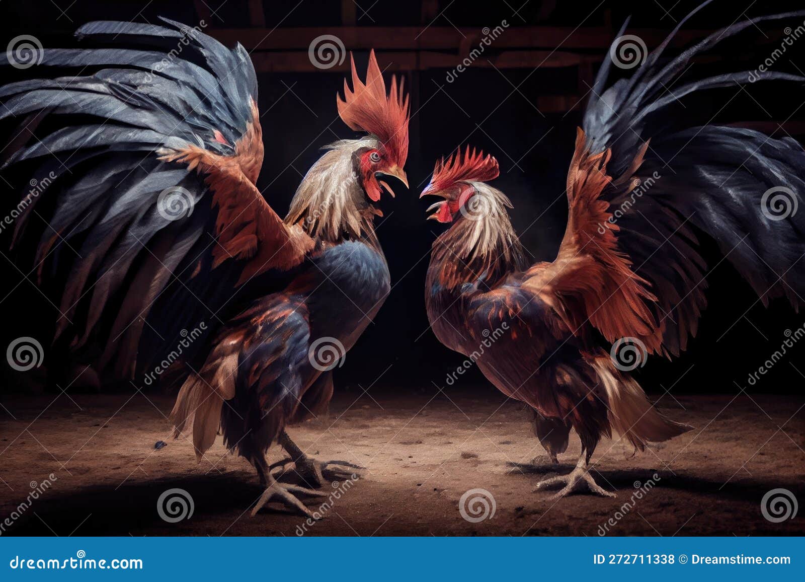 Fighting rooster