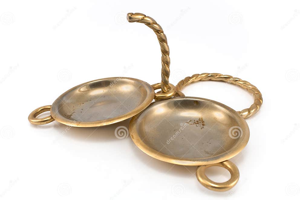 Two antique brass ashtrays stock image. Image of background - 24296881