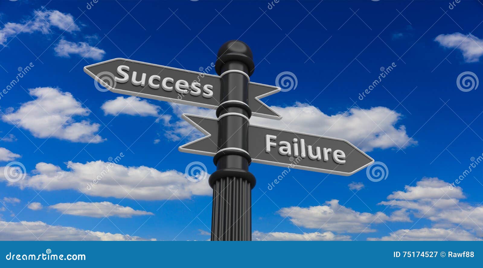 two arrowheads on signpole against of sky