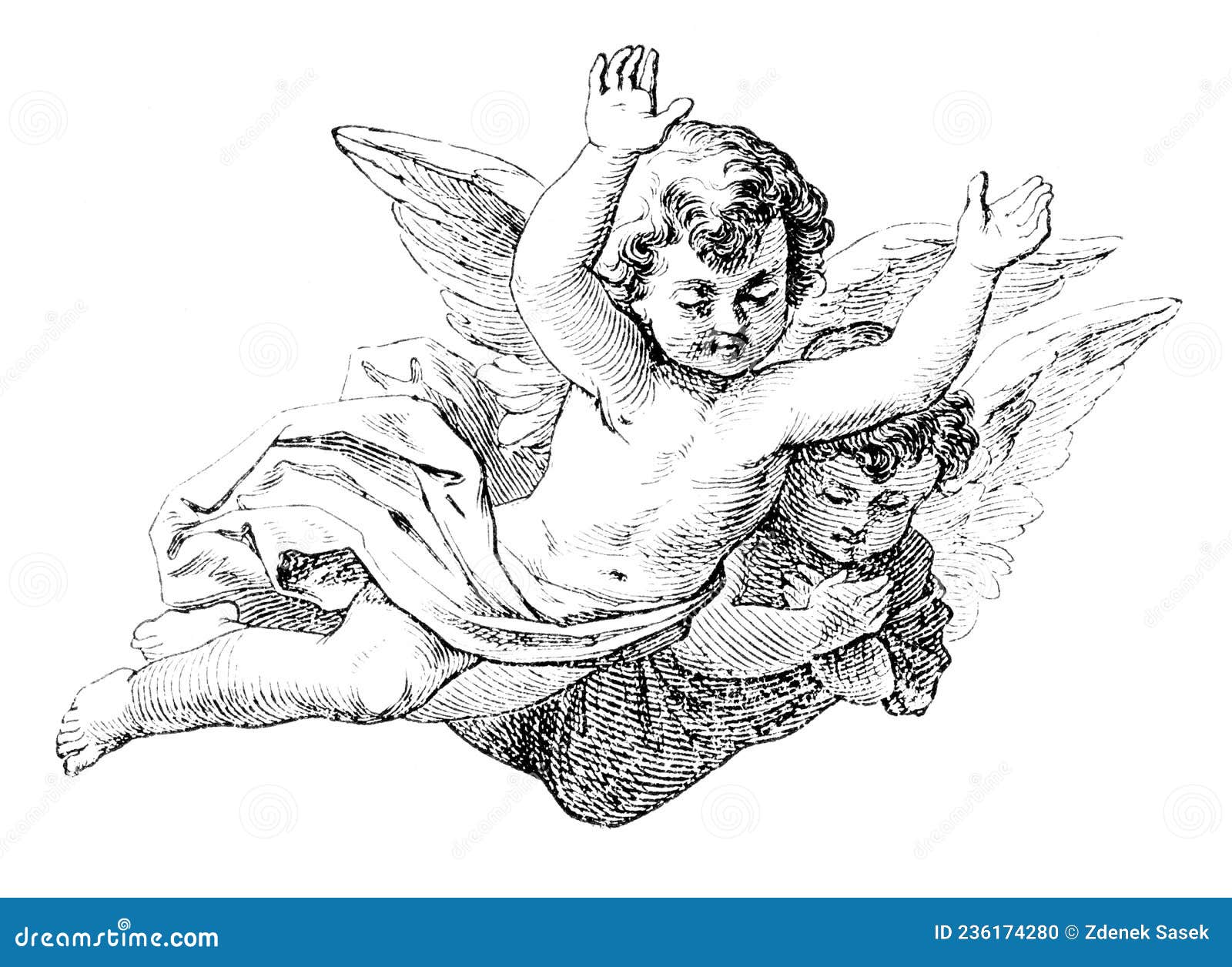 Sleeping Baby Angel - Line Art SVG Cut file by Creative Fabrica Crafts ·  Creative Fabrica