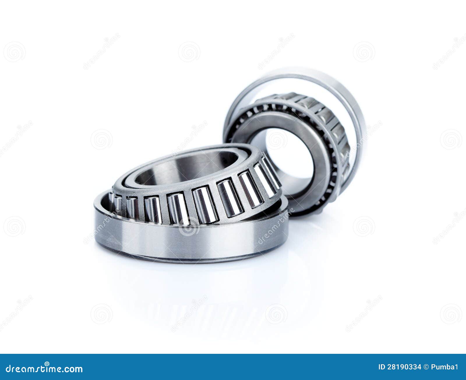 Two Ball Bearings Isolated on White Background Stock Photo Image of