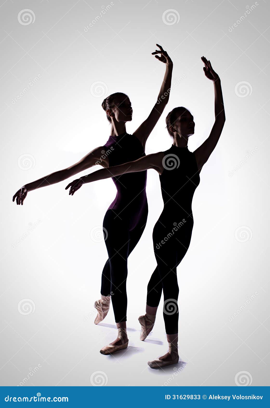 Two Ballerinas in a Studio Photo Stock Image - Image of caucasian, show