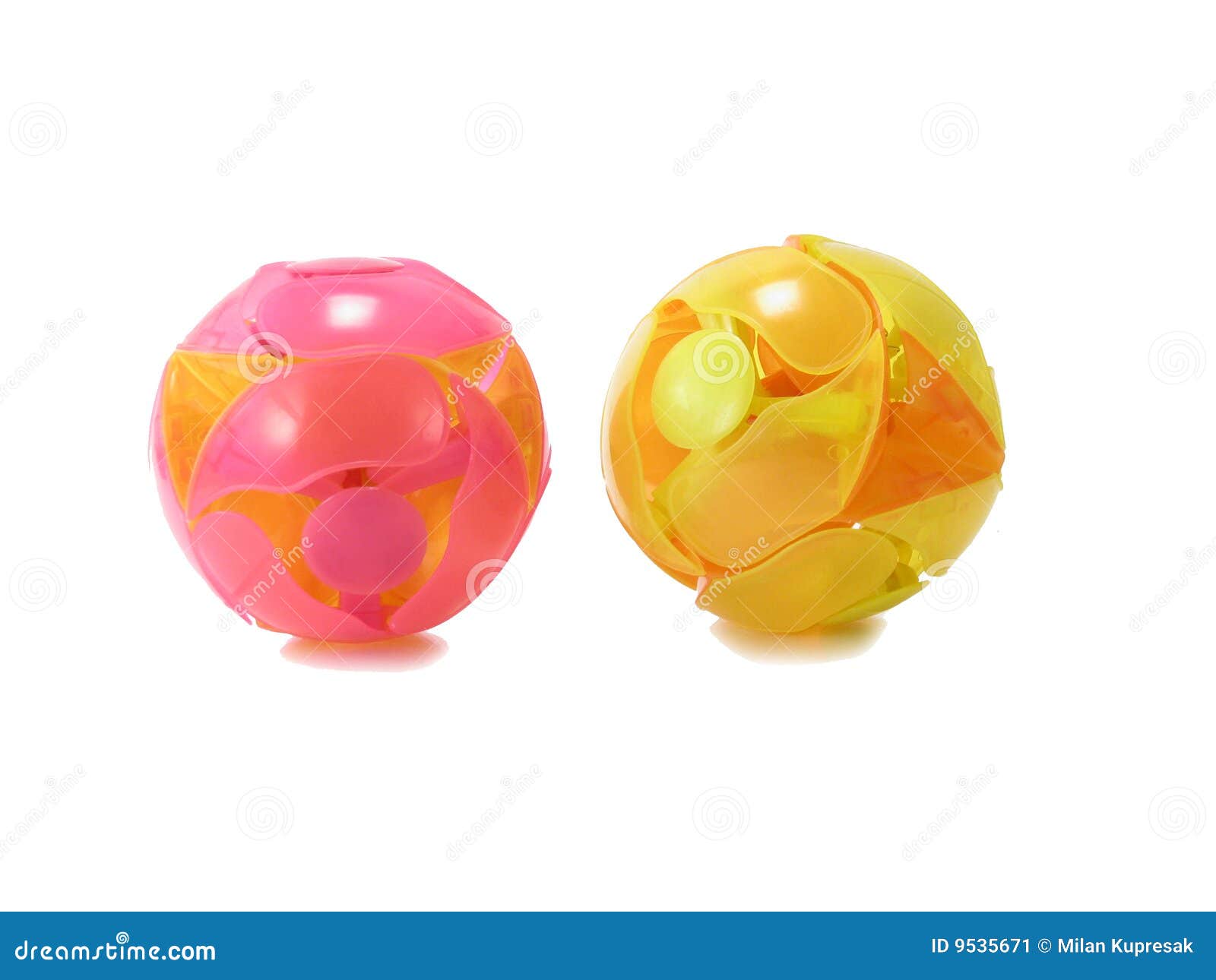 Two balls stock image. Image of plastic, isolated, circus 9535671