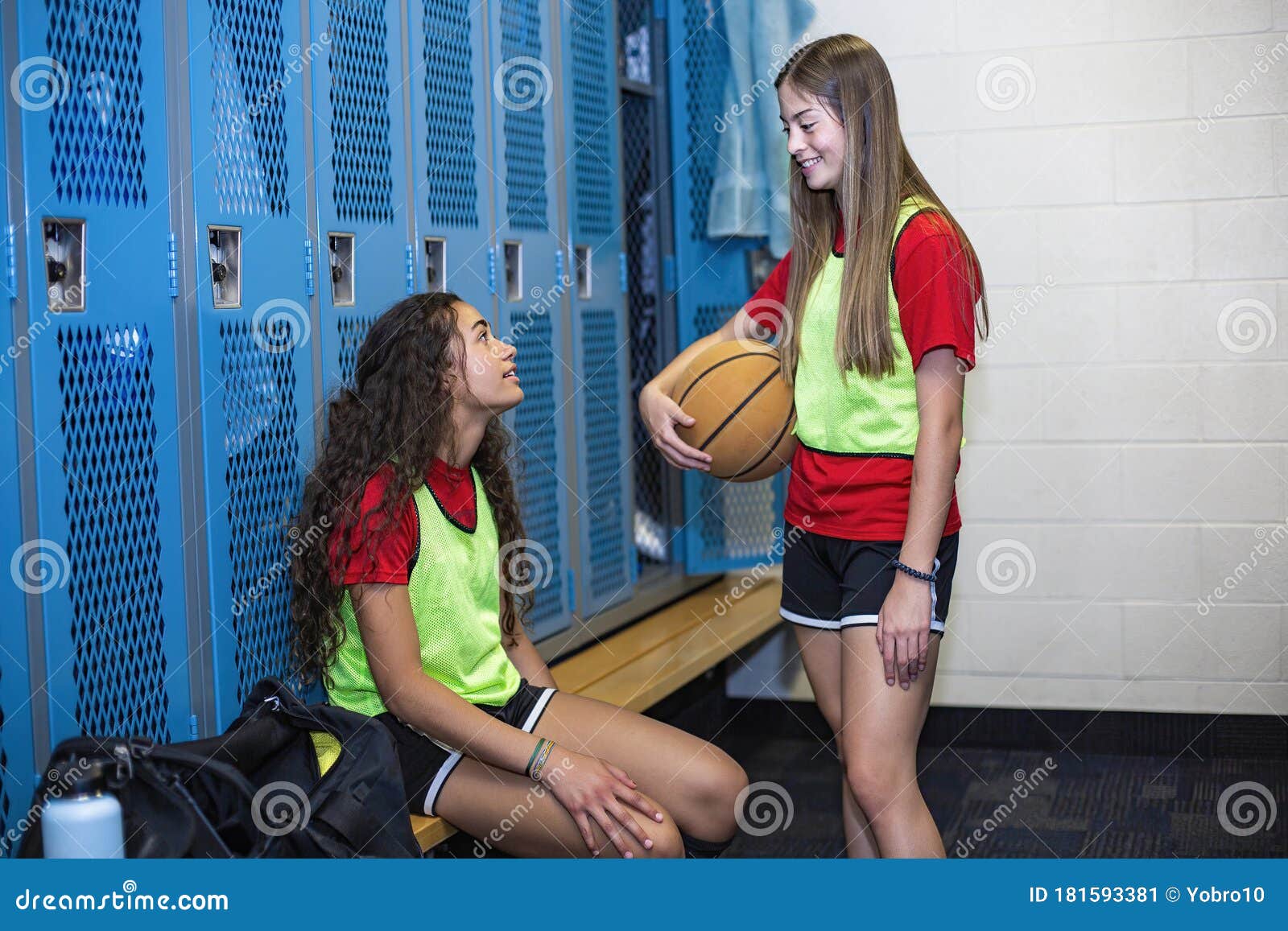 Candid High School Girls Locker Room