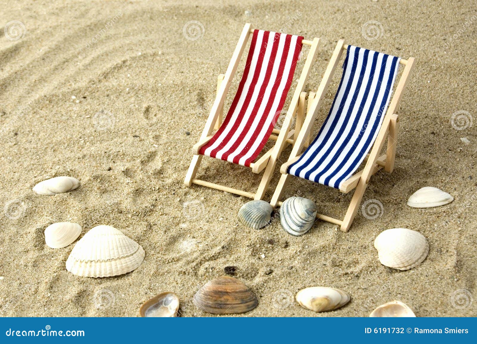 Two Beach Chairs on the Sand Stock Photo Image of beauty, paradise