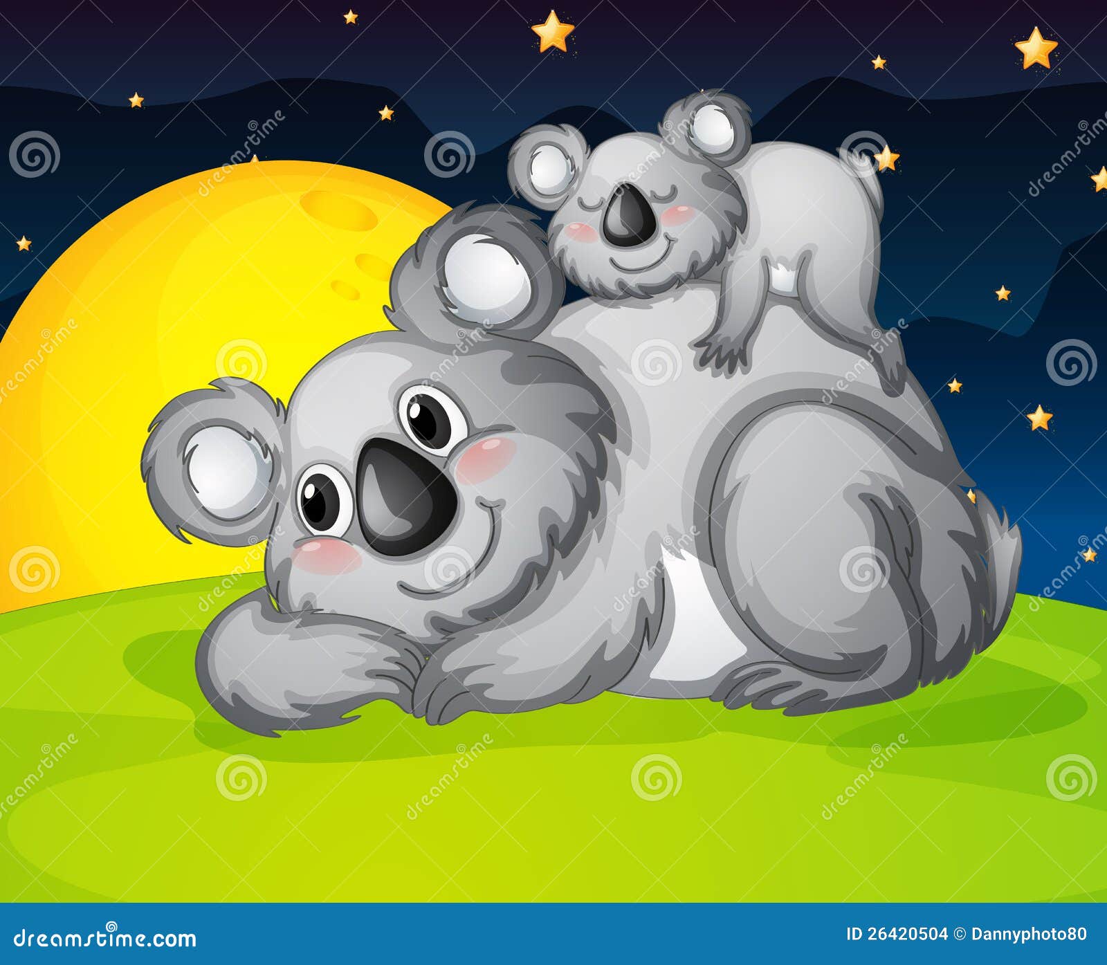 Two bears resting stock vector. Illustration of dark 26420504