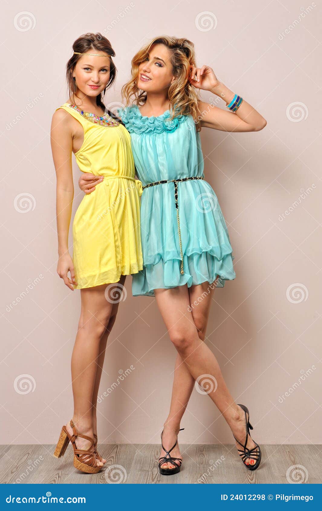 women in pretty dresses