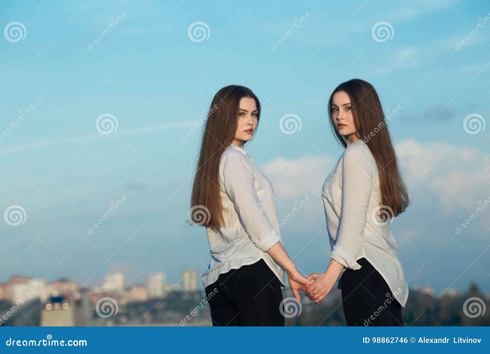 Young Teen Twin Sisters
