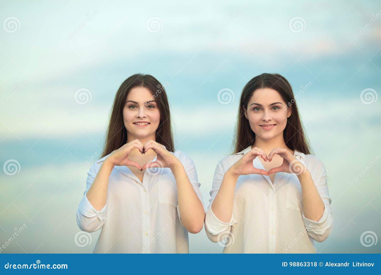 Young Teen Twin Sisters