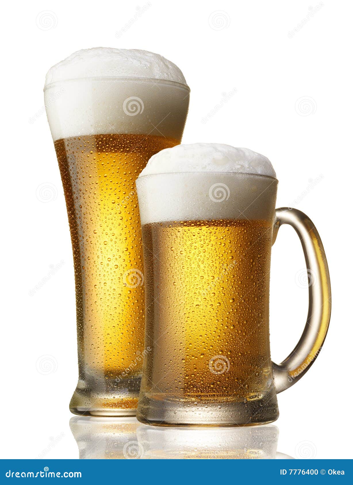 Two beers stock photo. Image of refresh, celebration, cold 7776400