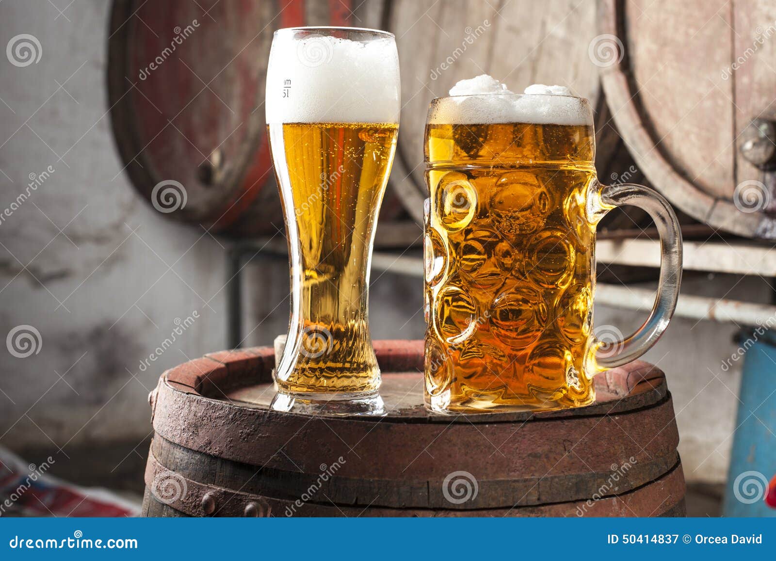 Two Beers stock image. Image of pint, brewing, closeup 50414837