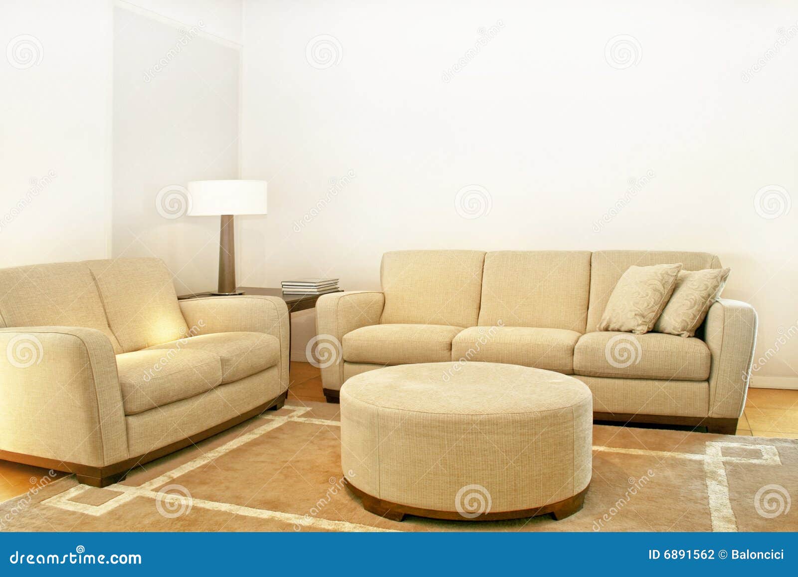 Two beige sofas stock photo. Image of decor, home, architecture 6891562